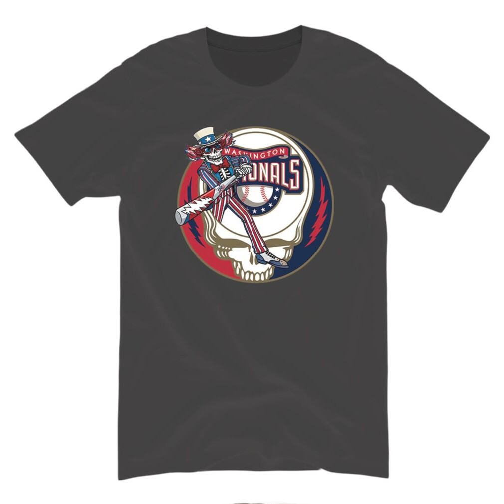 Washington Baseball Uncle Sam Skeleton Sports Shirt Washington Baseball Uncle Sam Skeleton Sports Shirt