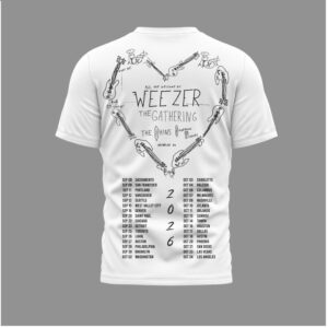 Weezer Alternative Rock Band Tour Guitarist Music Shirt