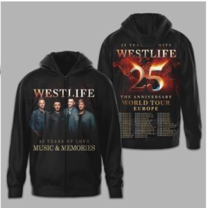 Westlife Boy Band Anniversary Tour Music Concert Shirt