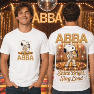ABBA Snoopy Retro Disco Dancing Concert Tour Shirt