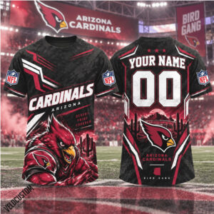 Arizona Cardinals Mascot Desert Custom Name Football Shirt