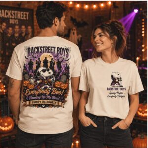 Backstreet Boys Snoopy Halloween Spooky Night Concert Shirt