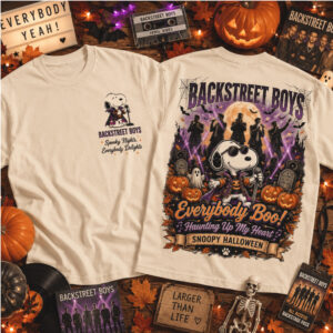 Backstreet Boys Snoopy Halloween Spooky Night Concert Shirt