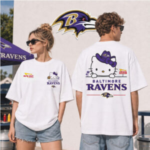 Baltimore Ravens Cute Cat Cowboy Hat Football Shirt