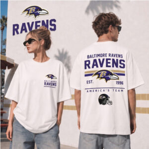 Baltimore Ravens Football Vintage Helmet Est 1996 Shirt