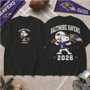 Baltimore Ravens Snoopy Football 2026 Shirt