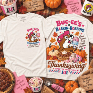 Baskin Robbins Thanksgiving Ice Cream Beaver Fall Shirt