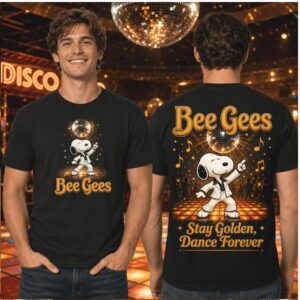 Bee Gees Snoopy Disco Dancing Retro Music Shirt