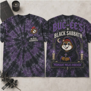 Black Sabbath Heavy Metal Buc Ees Purple Tie Dye Shirt