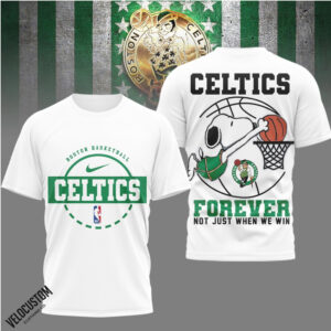 Boston Celtics Snoopy Basketball Forever Shirt