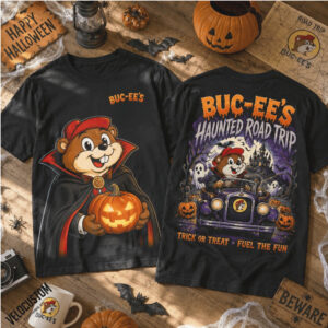 Buc Ee S Haunted Road Trip Halloween Vampire Shirt
