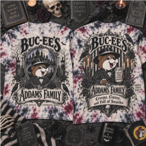 Buc Ee's Addams Family Creepy Classy Spooky Tie Dye Shirt