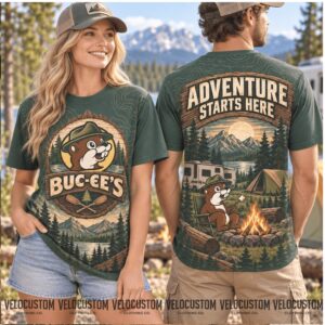 Buc Ees Beaver Camping Adventure Starts Here Forest Shirt