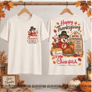 Buc Ee's Beaver Chick Fil A Thanksgiving Autumn Harvest Shirt