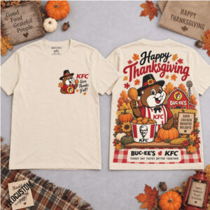 Buc Ee's Beaver KFC Thanksgiving Fast Food Holiday Shirt
