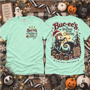 Buc Ee's Beaver Nightmare Before Christmas Holiday Shirt