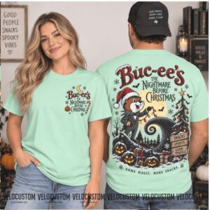 Buc Ee's Beaver Nightmare Before Christmas Holiday Shirt