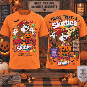Buc Ees Beaver Skittles Trick Or Treat Halloween Shirt
