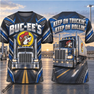 Buc Ees Beaver Trucker Keep On Trucking Semi Shirt