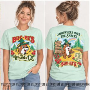 Buc Ee's Beaver Wizard of Oz Yellow Brick Road Shirt