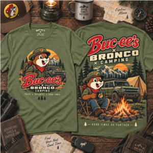 Buc Ee's Bronco Camping Nature Mountain Forest Shirt