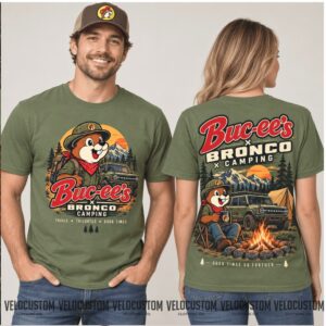 Buc Ees Bronco Camping Outdoor Adventure Hiking Shirt