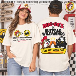Buc Ees Buffalo Wild Wings Road Trip Foodie Shirt