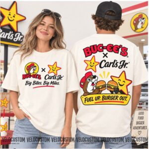 Buc Ee's Carl's Jr Road Trip Fast Food Beaver Shirt