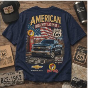 Buc Ee's Chevrolet American Highway Legends Route 66 Shirt