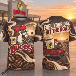 Buc Ees Coffee Beans Fuel Your Day Hit The Road Shirt
