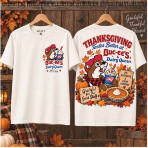 Buc Ees Dairy Queen Thanksgiving Fall Season Cute Shirt