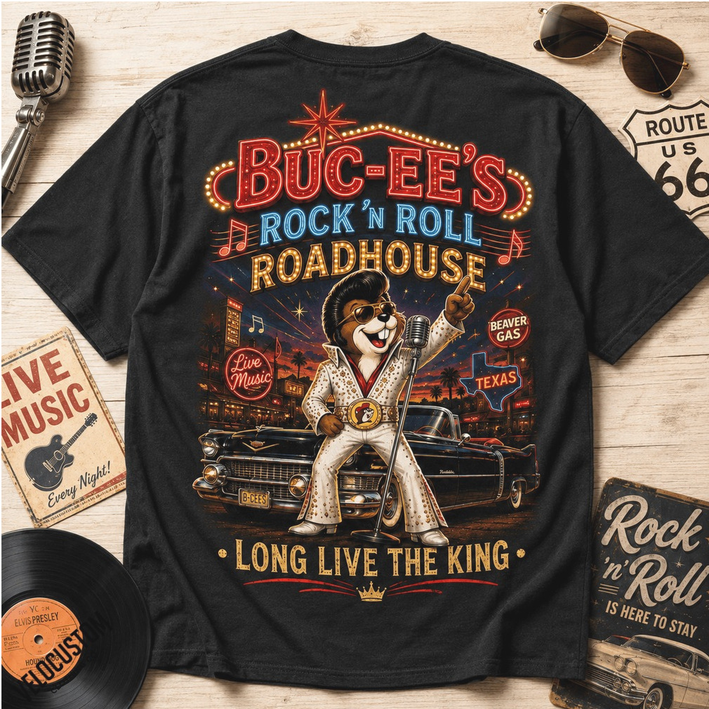 Buc Ee’s Elvis Rock And Roll Roadhouse Elvis Presley Shirt Buc Ee’s Elvis Rock And Roll Roadhouse Elvis Presley Shirt