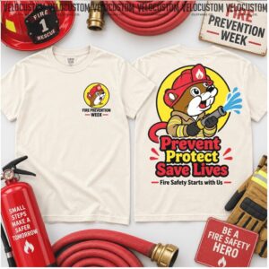 Buc Ee's Fire Prevention Week Firefighter Safety Hero Shirt