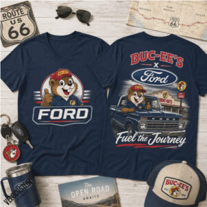 Buc Ee's Ford Route 66 Open Road Fuel The Journey Shirt