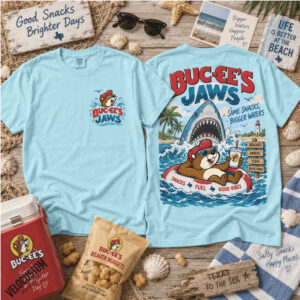 Buc Ee's Jaws Beach Summer Vacation Shirt
