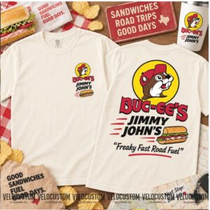 Buc Ee's Jimmy John's Sandwich Road Trip Fast Food Shirt