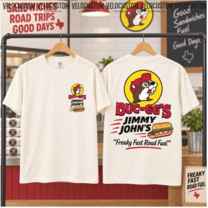 Buc Ee's Jimmy John's Sandwich Road Trip Fast Food Shirt