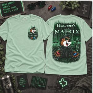 Buc Ees Matrix Sci Fi Movie Parody Cute Beaver Shirt