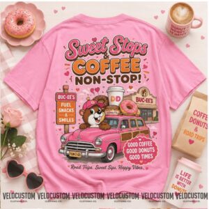 Buc Ee's Meets Dunkin Donuts Coffee Road Trip Shirt