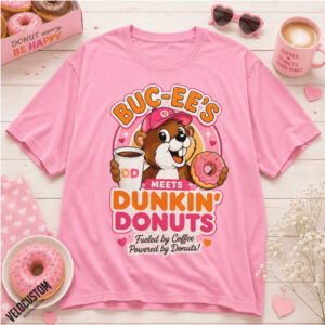 Buc Ee's Meets Dunkin Donuts Coffee Road Trip Shirt