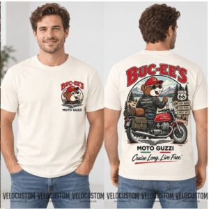 Buc Ee's Moto Guzzi Motorcycle Cruise Long Shirt