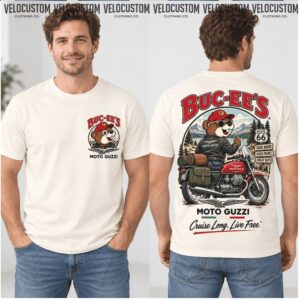 Buc Ee's Moto Guzzi Motorcycle Cruise Long Shirt