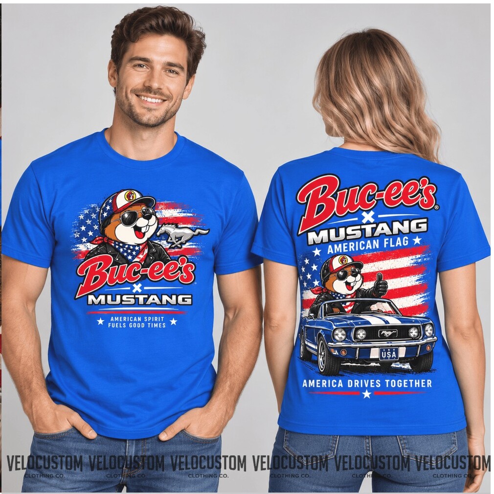 Buc Ee’s Mustang American Flag Muscle Car Vintage Shirt Buc Ee’s Mustang American Flag Muscle Car Vintage Shirt