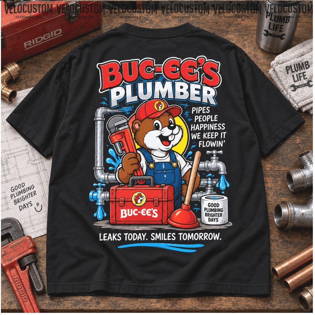 Buc Ee’s Plumber Beaver Pipe Repair Tools Graphic Shirt Buc Ee’s Plumber Beaver Pipe Repair Tools Graphic Shirt