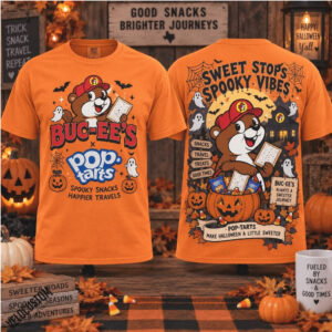Buc Ees Pop Tarts Spooky Snacks Halloween Pumpkin Shirt