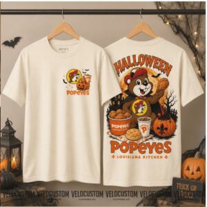 Buc Ee's Popeyes Beaver Halloween Pumpkin Shirt