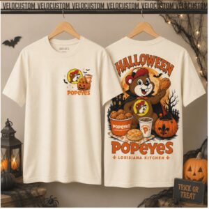 Buc Ee's Popeyes Beaver Halloween Pumpkin Shirt