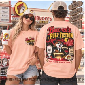 Buc Ee's Pulp Fiction Diner Movie Parody Shirt