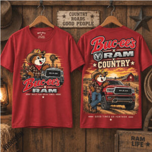 Buc Ee's Ram Country Farm Barn Rural Pickup Truck Shirt