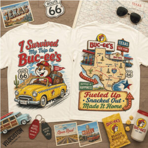 Buc Ee's Route 66 Texas Road Trip Adventure Travel Shirt